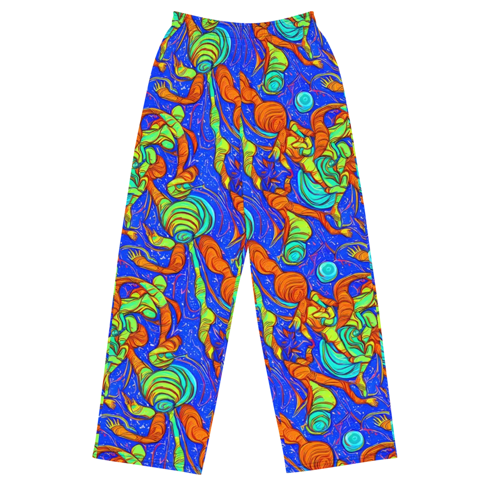 Kinetic Tropics on Wide-Leg Pants — Front