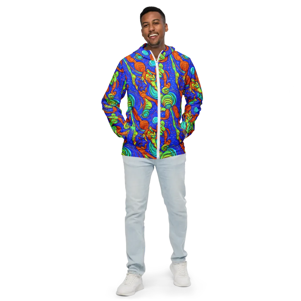 Kinetic Tropics on Men's Windbreaker — Front