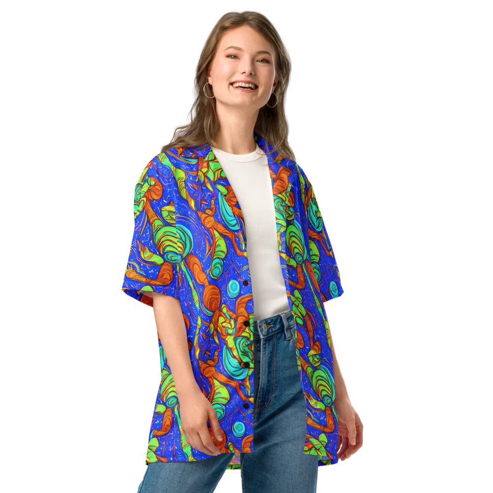 Kinetic Tropics on Button Shirt — Front