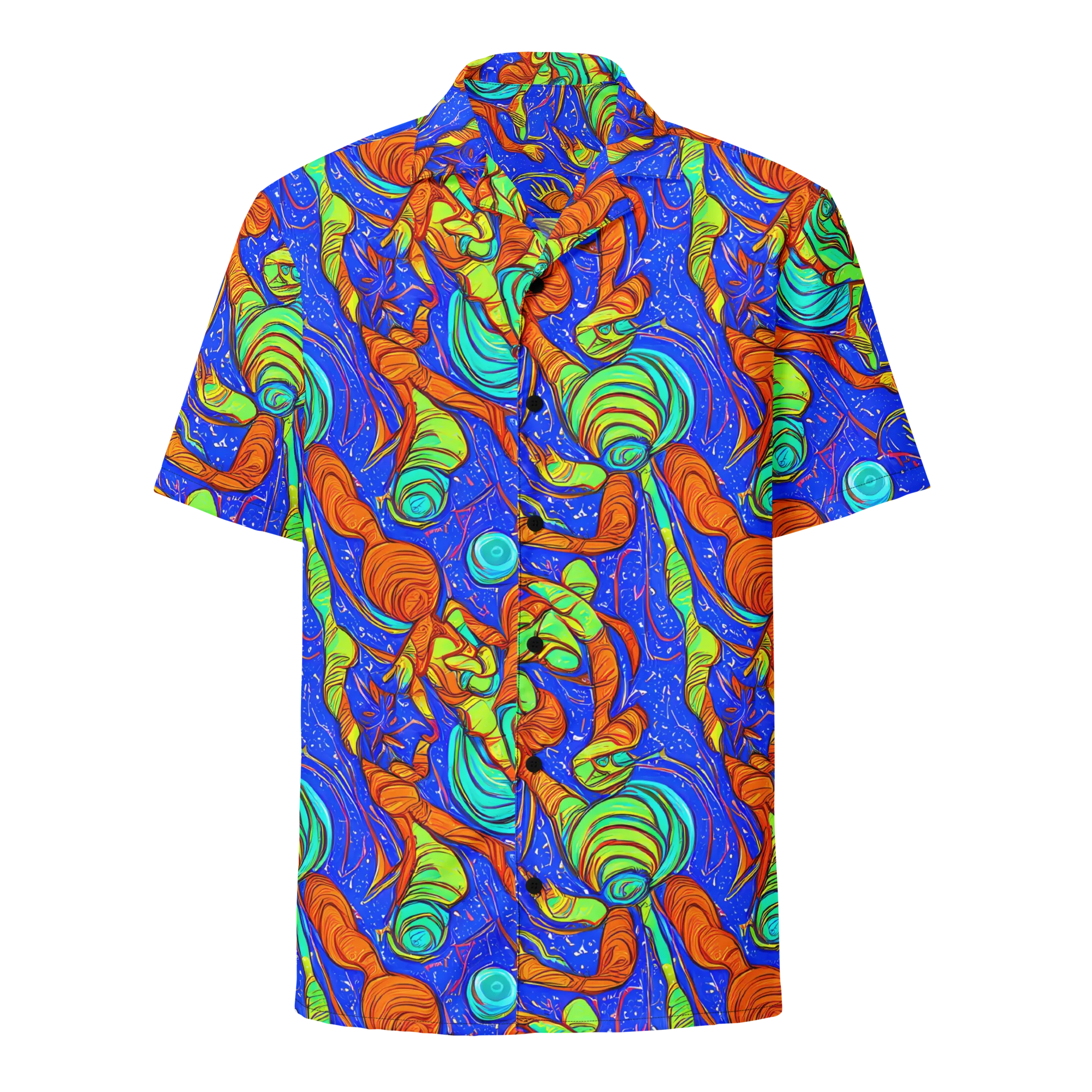 Kinetic Tropics on Button Shirt — Front