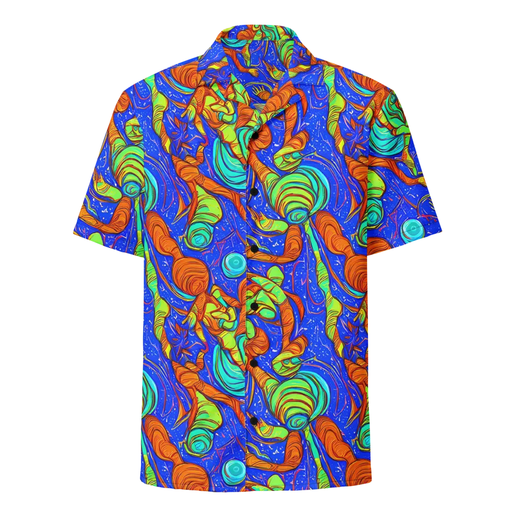 Kinetic Tropics on Button Shirt — Front