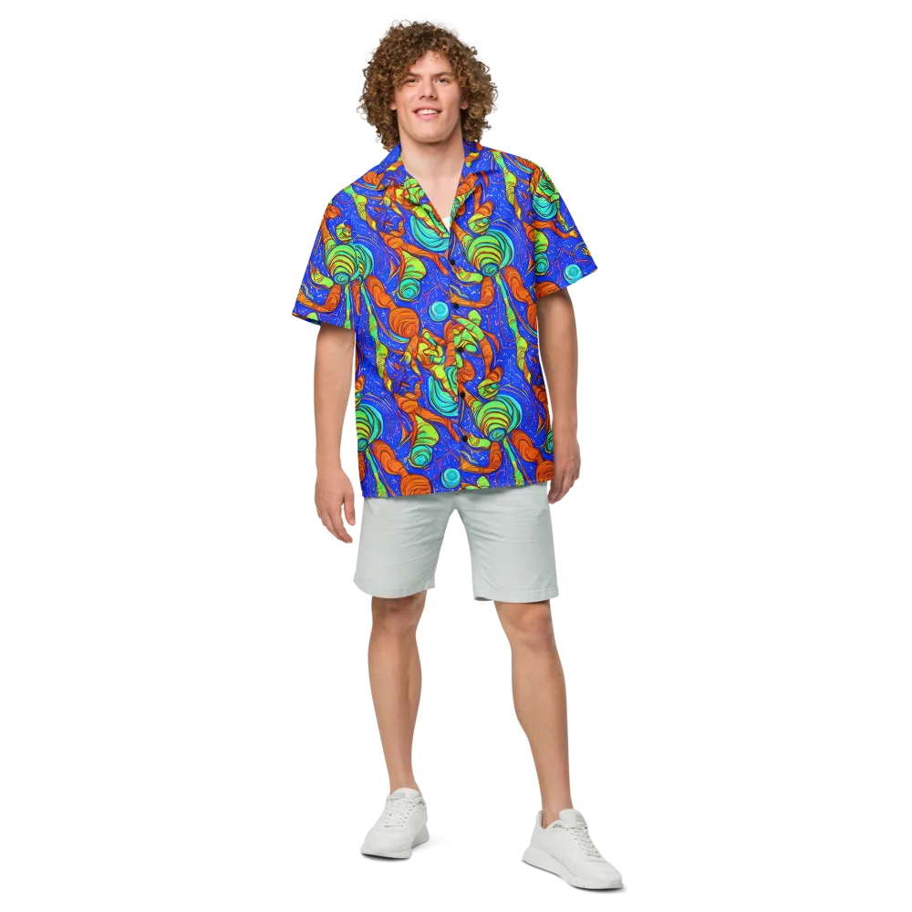 Kinetic Tropics on Button Shirt — Front