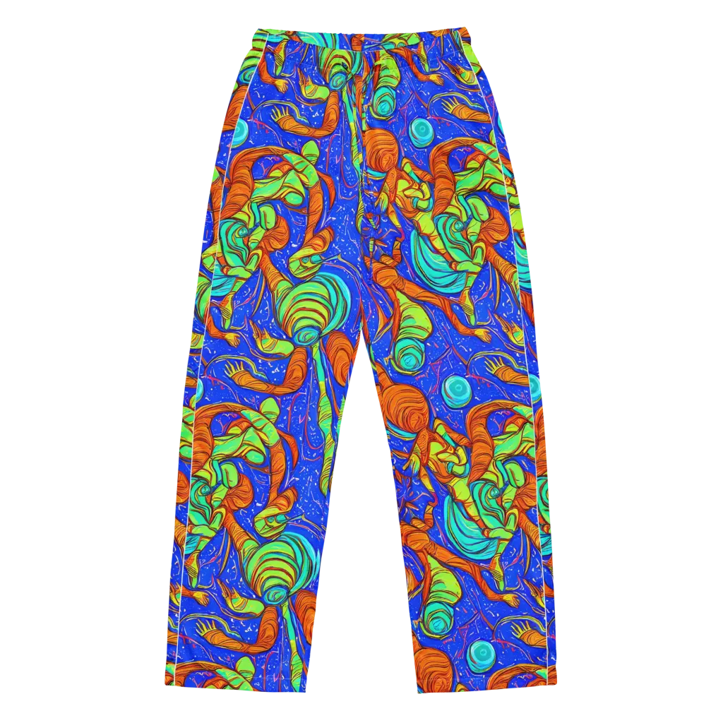 Kinetic Tropics on Women's Pajama Pants — Front