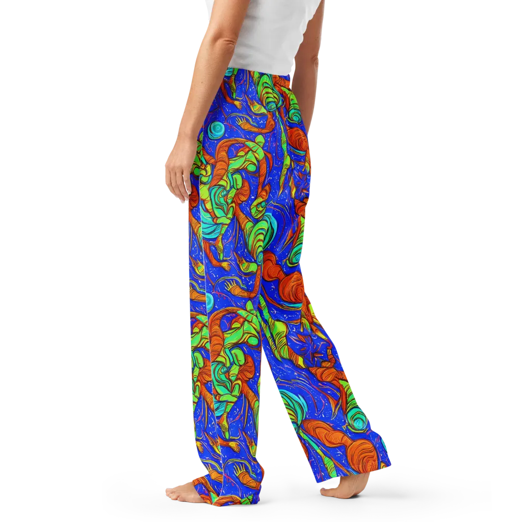 Kinetic Tropics on Women's Pajama Pants — Left