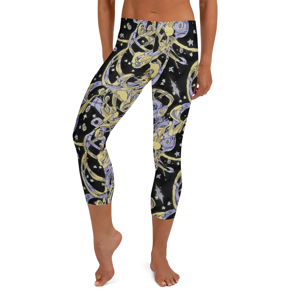 Lunar Mechanica on Capri Leggings — Front