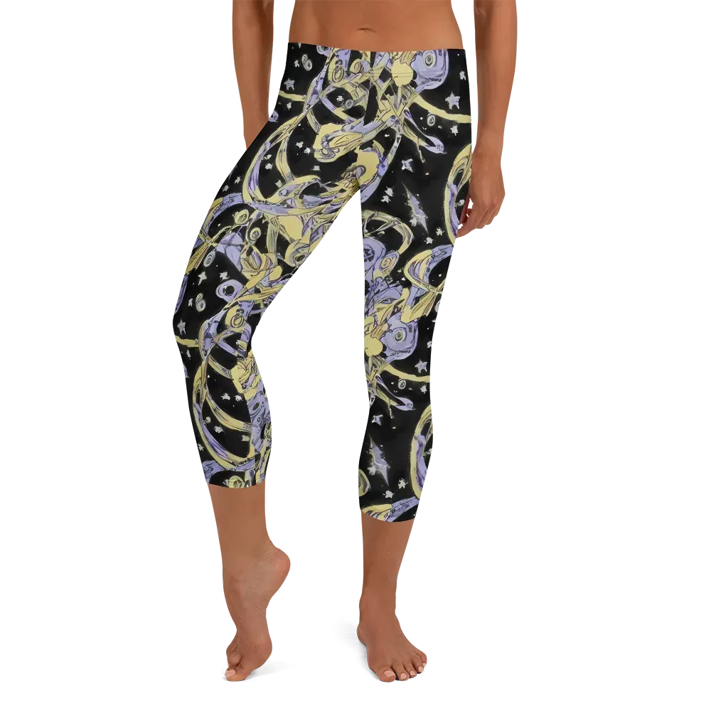 Lunar Mechanica on Capri Leggings — Front