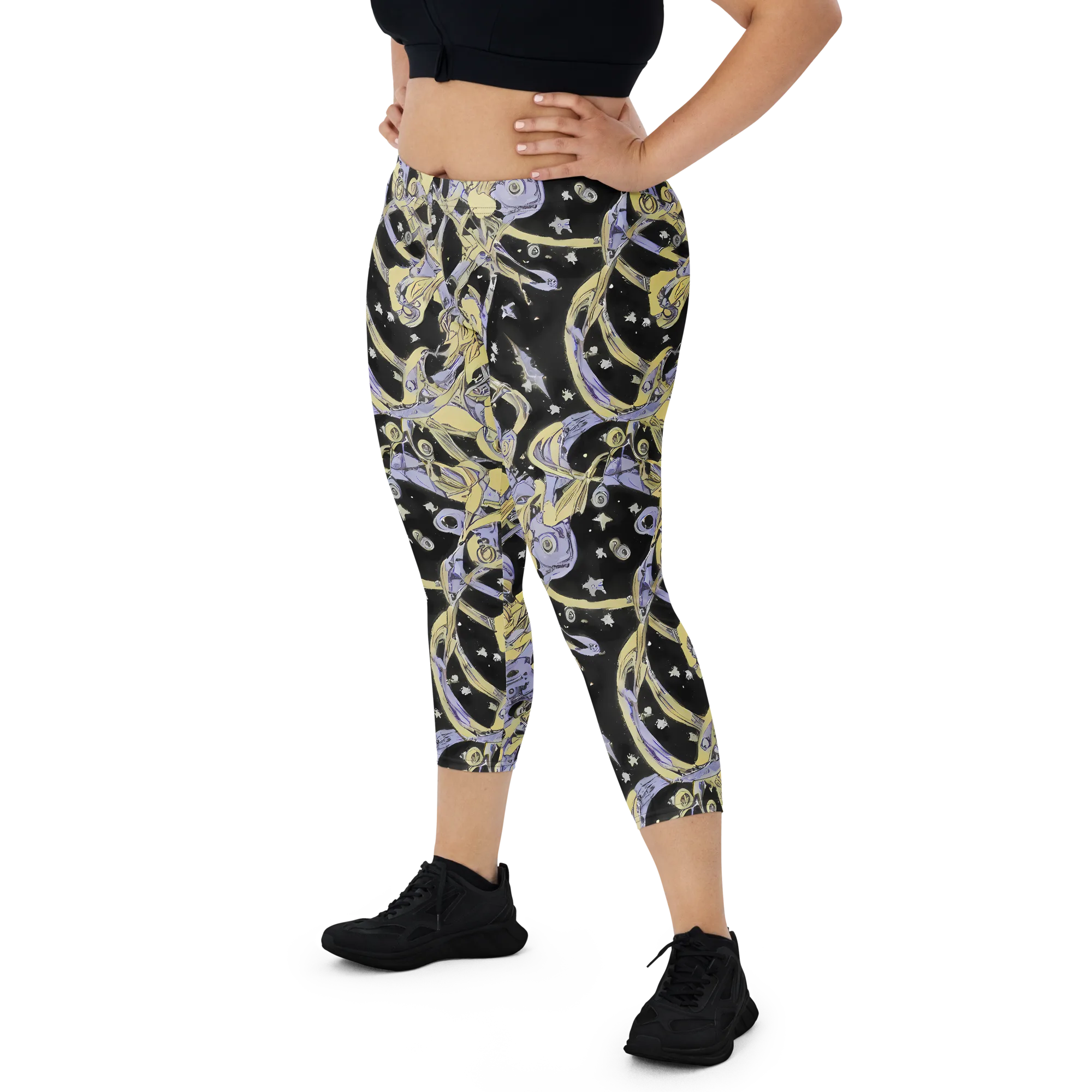 Lunar Mechanica on Capri Leggings — Front