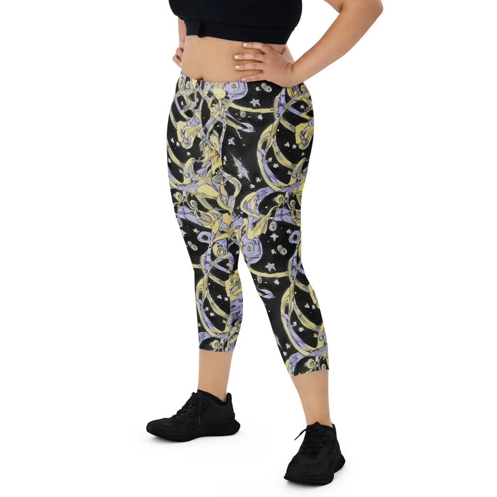 Lunar Mechanica on Capri Leggings — Front
