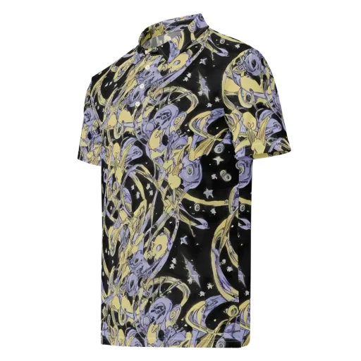 Lunar Mechanica on a Men's Slim Fit Polo Shirt