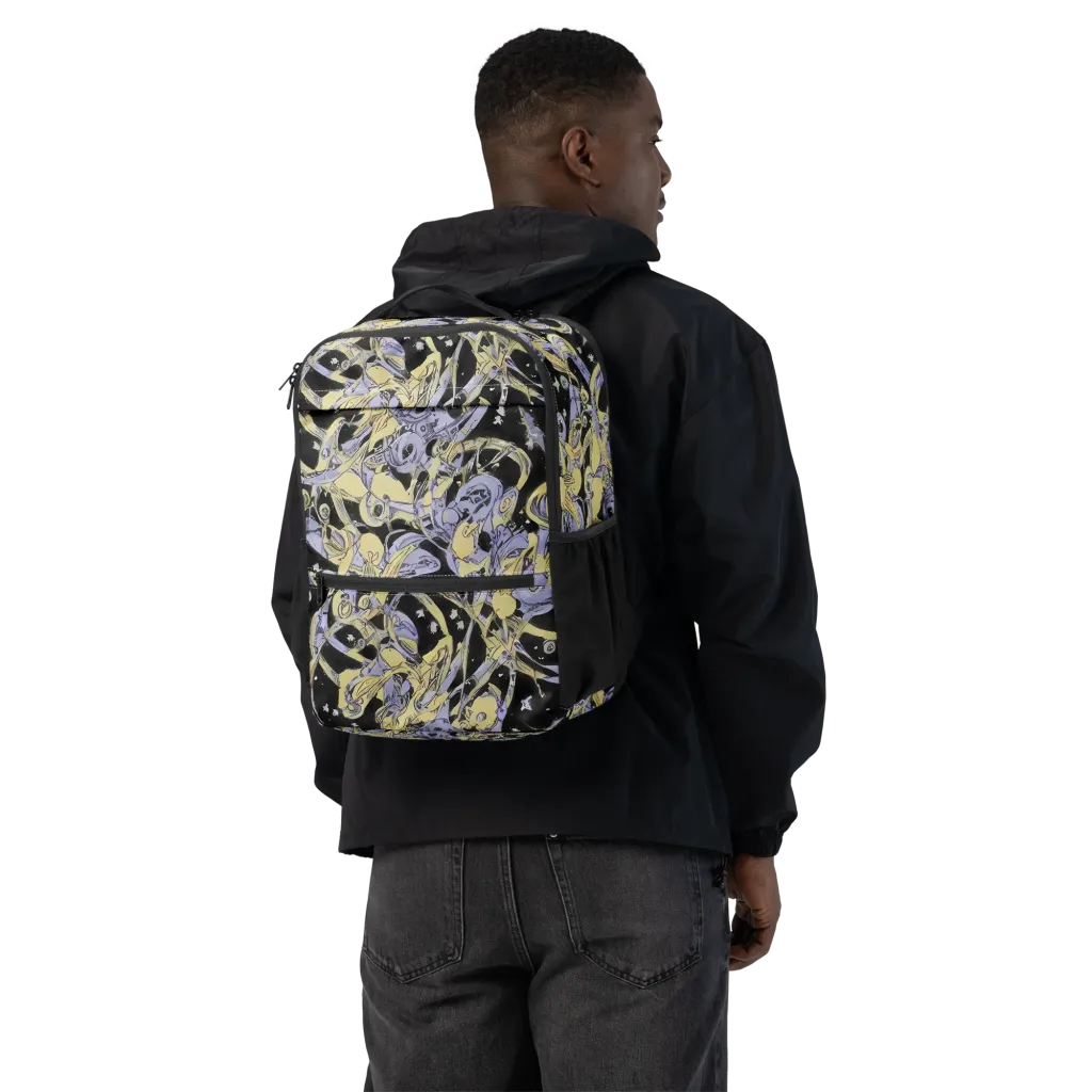 Lunar Mechanica on Utility Backpack — Back