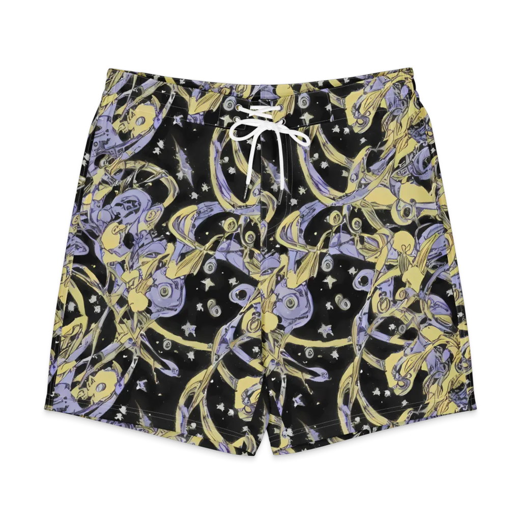 Lunar Mechanica on Men's Board Shorts — Front