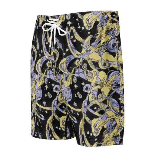 Lunar Mechanica on a Men's Board Shorts