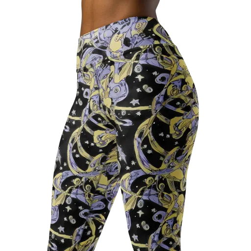 Lunar Mechanica on a Yoga Leggings