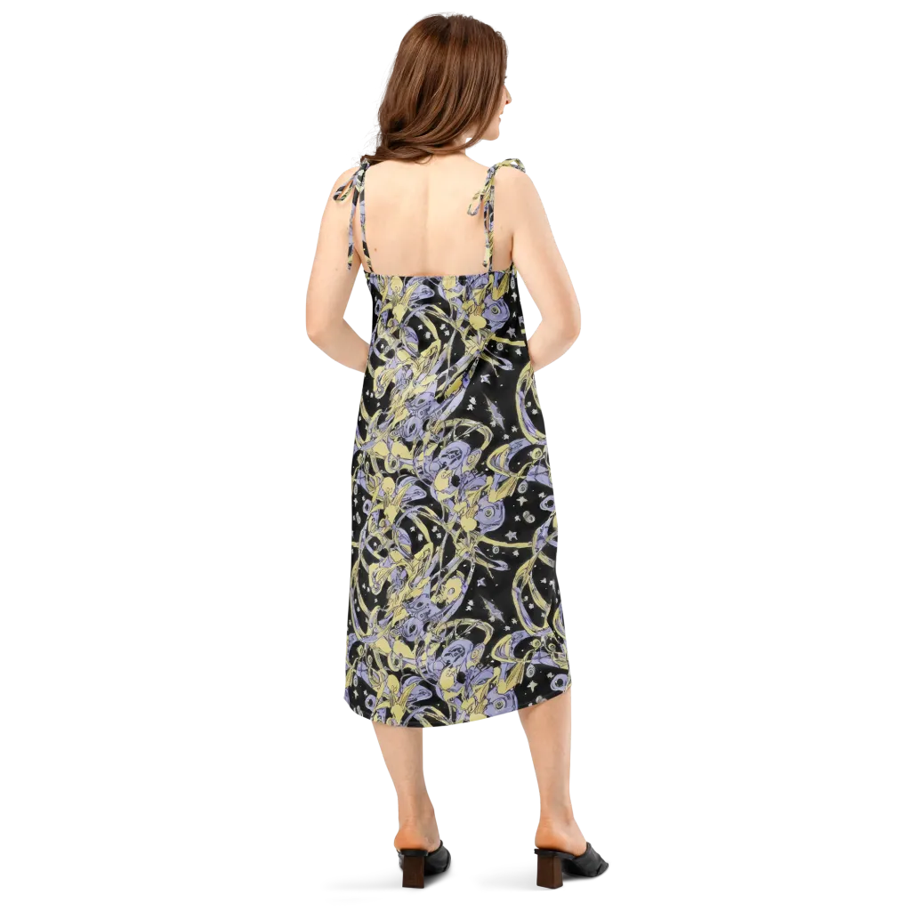 Lunar Mechanica on Slip Dress — Back