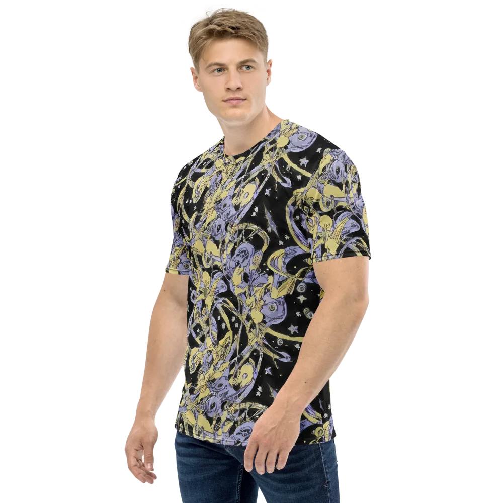 Lunar Mechanica on Men's Crew Neck T-Shirt — Left