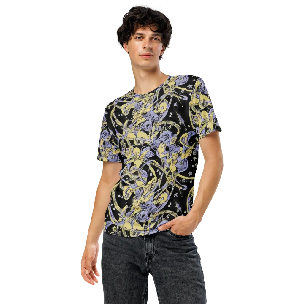 Lunar Mechanica on Men's Crew Neck T-Shirt — Front