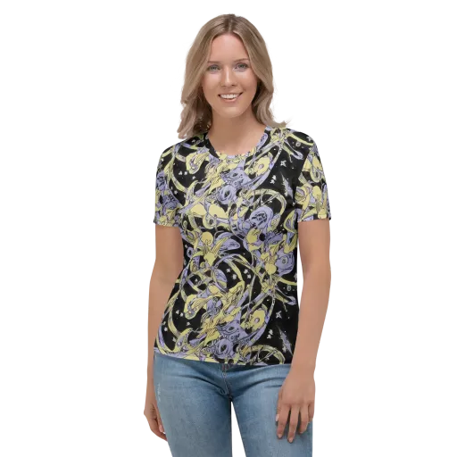 Lunar Mechanica on a Women's Crew Neck T-Shirt