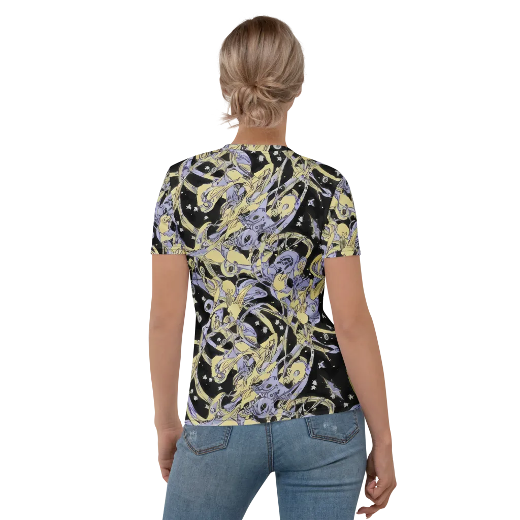 Lunar Mechanica on Women's Crew Neck T-Shirt — Back