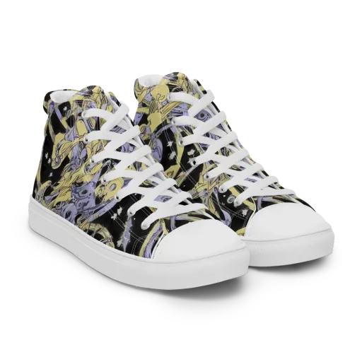 Lunar Mechanica on a Women's High Top Canvas Shoes