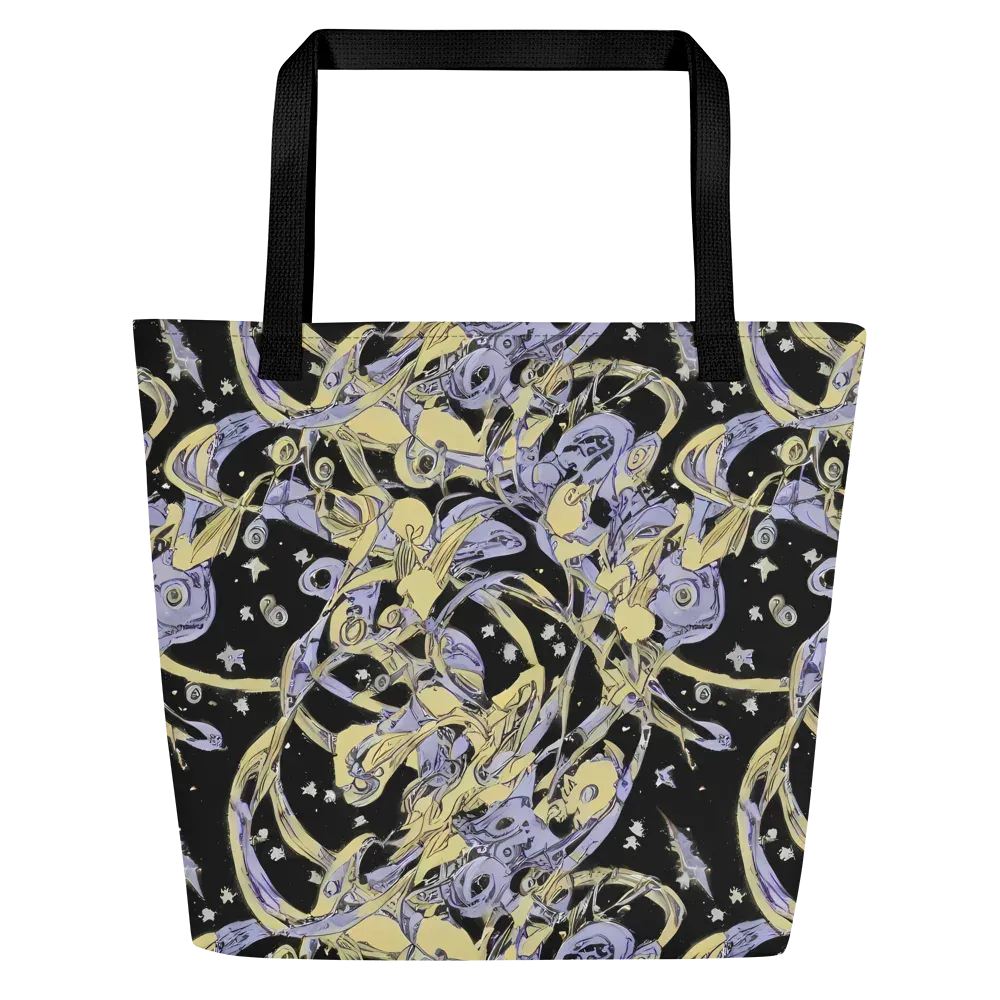 Lunar Mechanica on Large Tote Bag W/ Pocket — Front