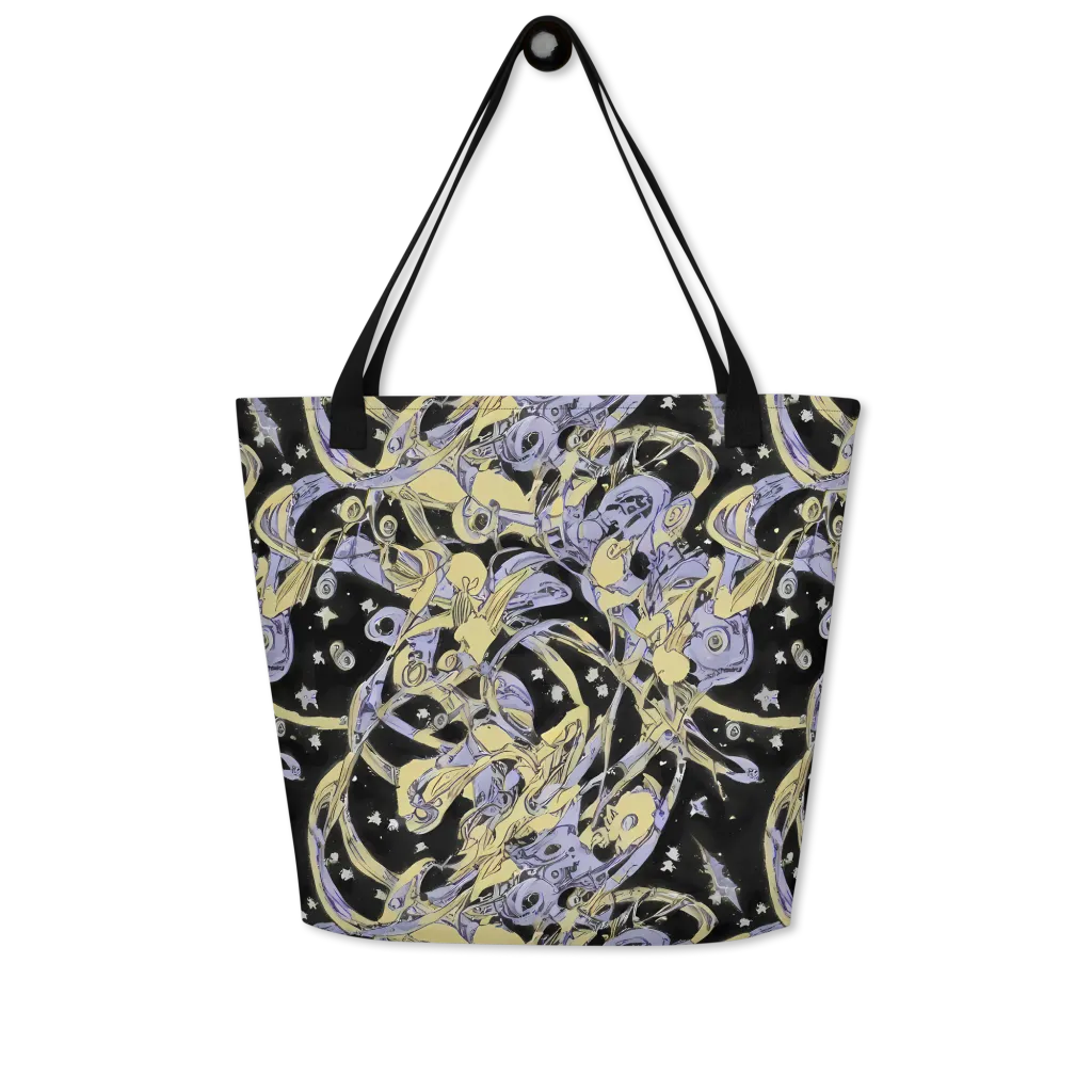 Lunar Mechanica on Large Tote Bag W/ Pocket — Front