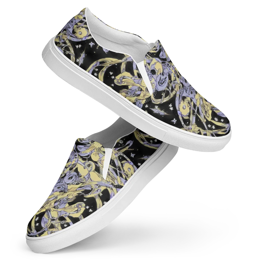 Lunar Mechanica on Women's Slip-On Canvas Shoes — Front