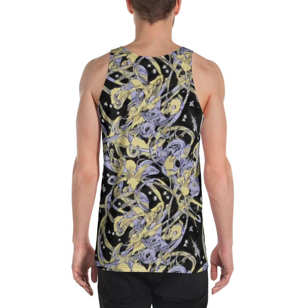 Lunar Mechanica on Men's Tank Top — Back