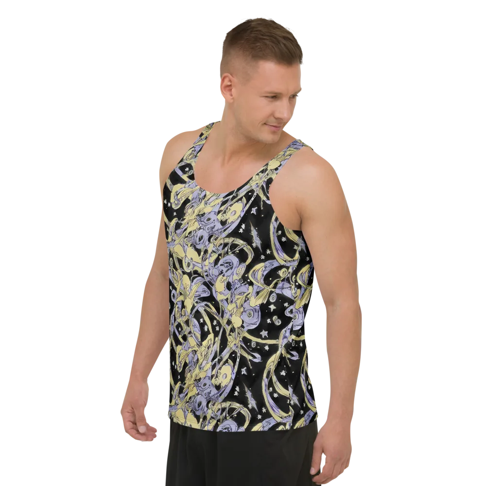 Lunar Mechanica on Men's Tank Top — Left Front