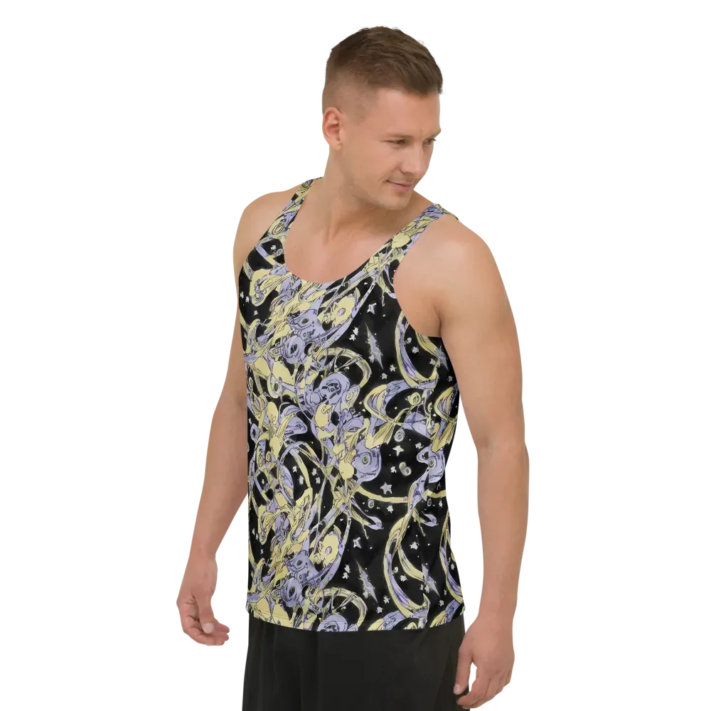 Lunar Mechanica on Men's Tank Top — Left Front