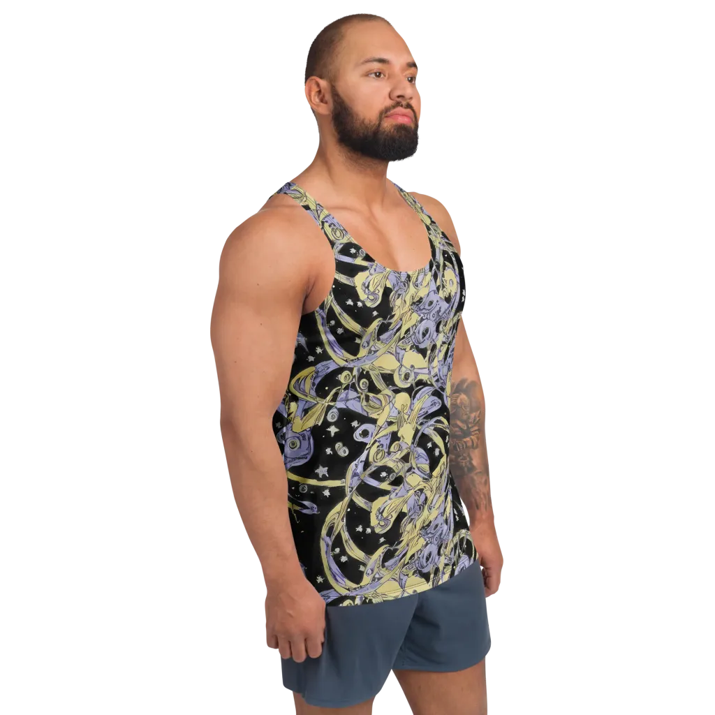 Lunar Mechanica on Men's Tank Top — Right Front