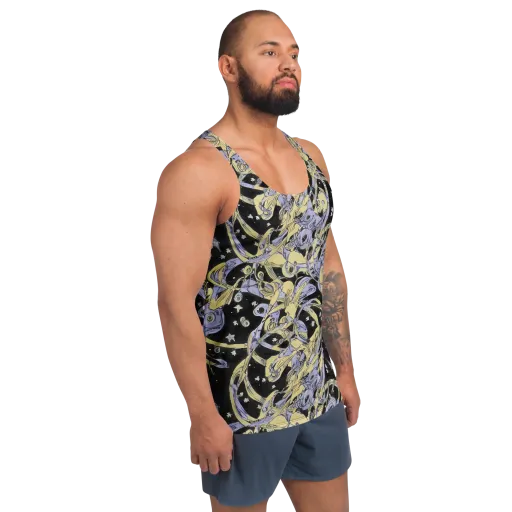 Lunar Mechanica on a Men's Tank Top