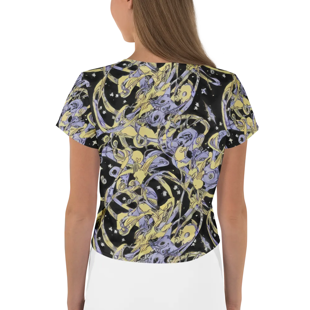 Lunar Mechanica on Crop Tee — Back