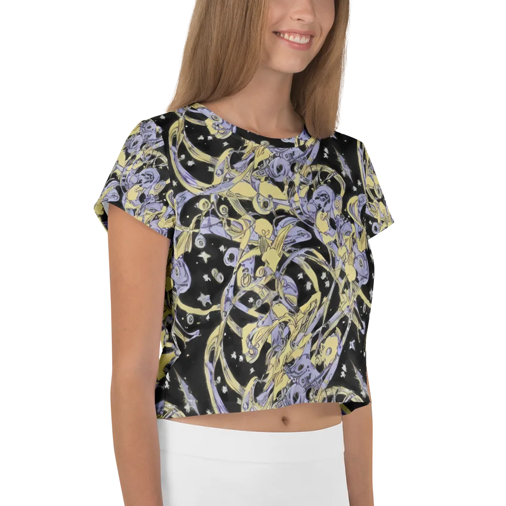 Lunar Mechanica on Crop Tee — Right
