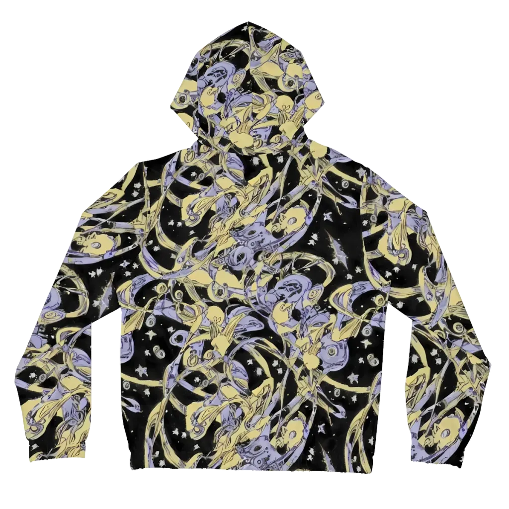 Lunar Mechanica on Women's Full-Zip Hoodie — Back