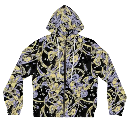 Lunar Mechanica on a Women's Full-Zip Hoodie