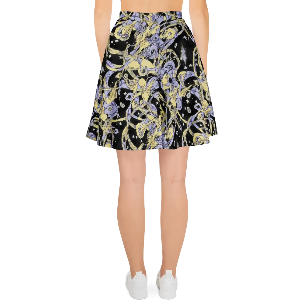 Lunar Mechanica on Skater Skirt — Back