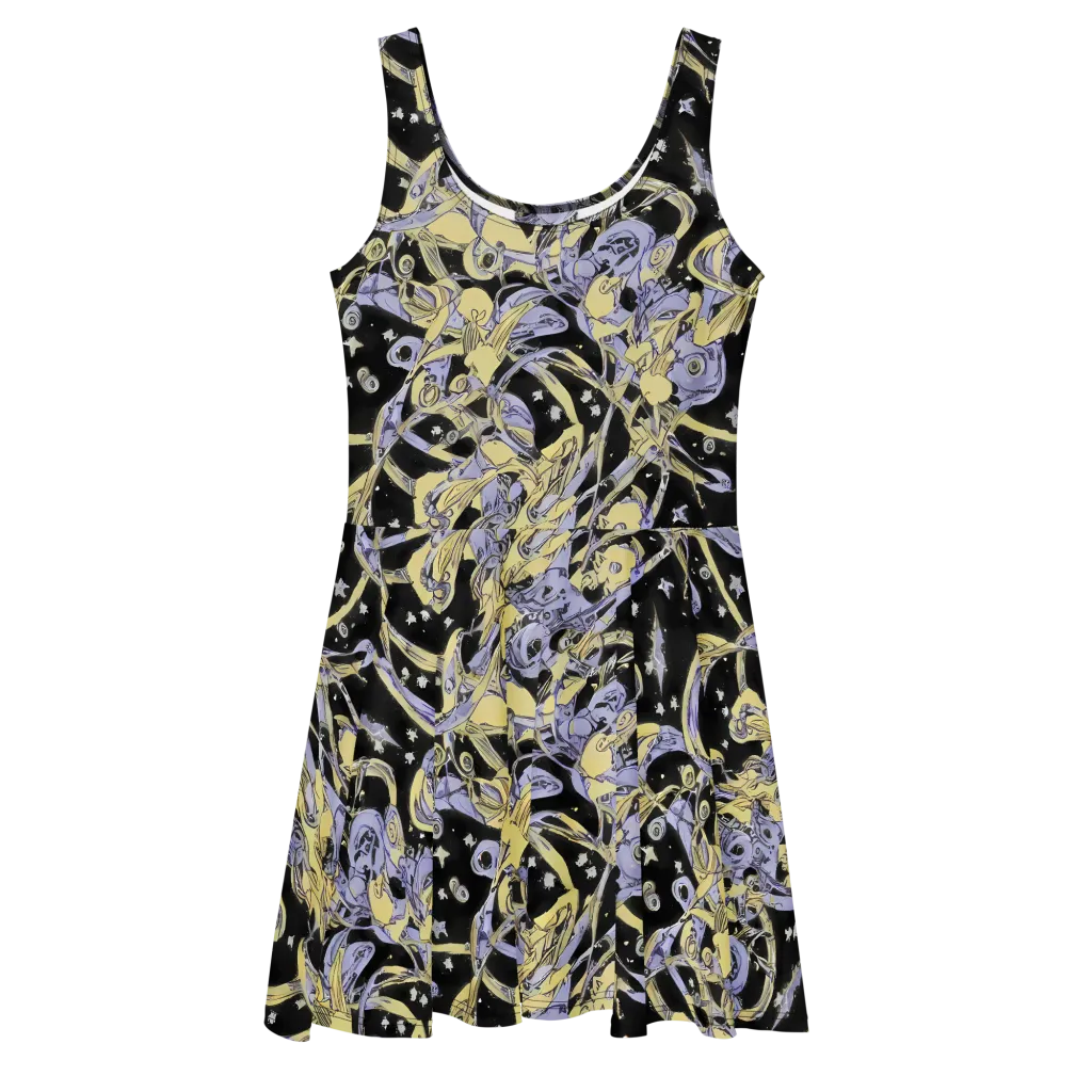 Lunar Mechanica on Skater Dress — Front