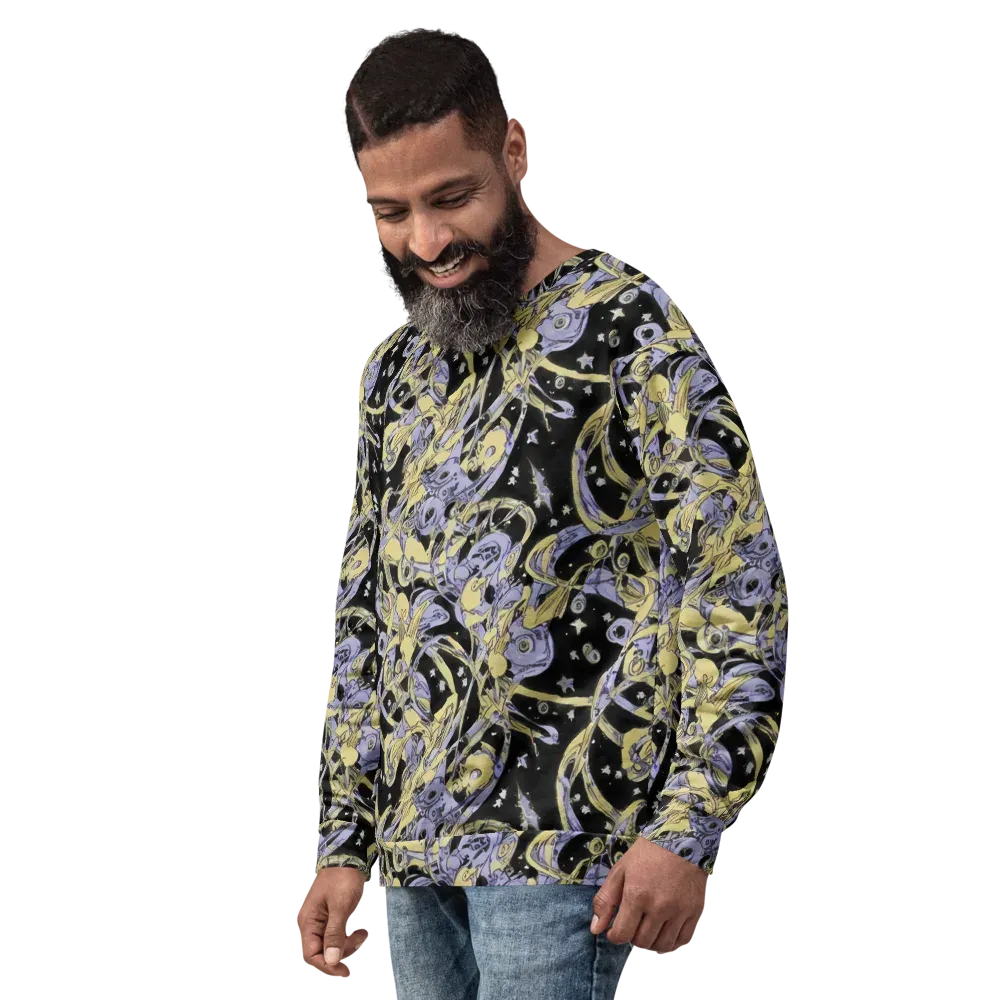 Lunar Mechanica on Sweatshirt — Left Front