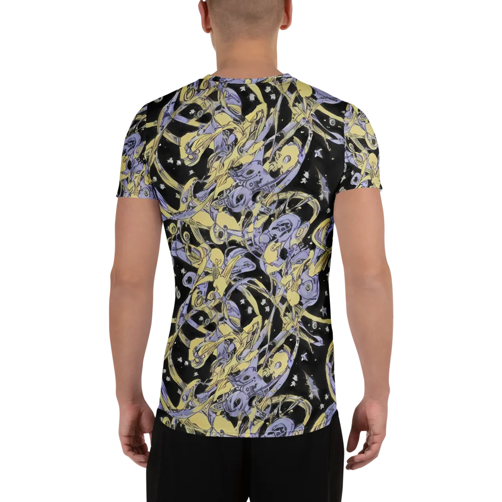 Lunar Mechanica on Men's Athletic T-Shirt — Back