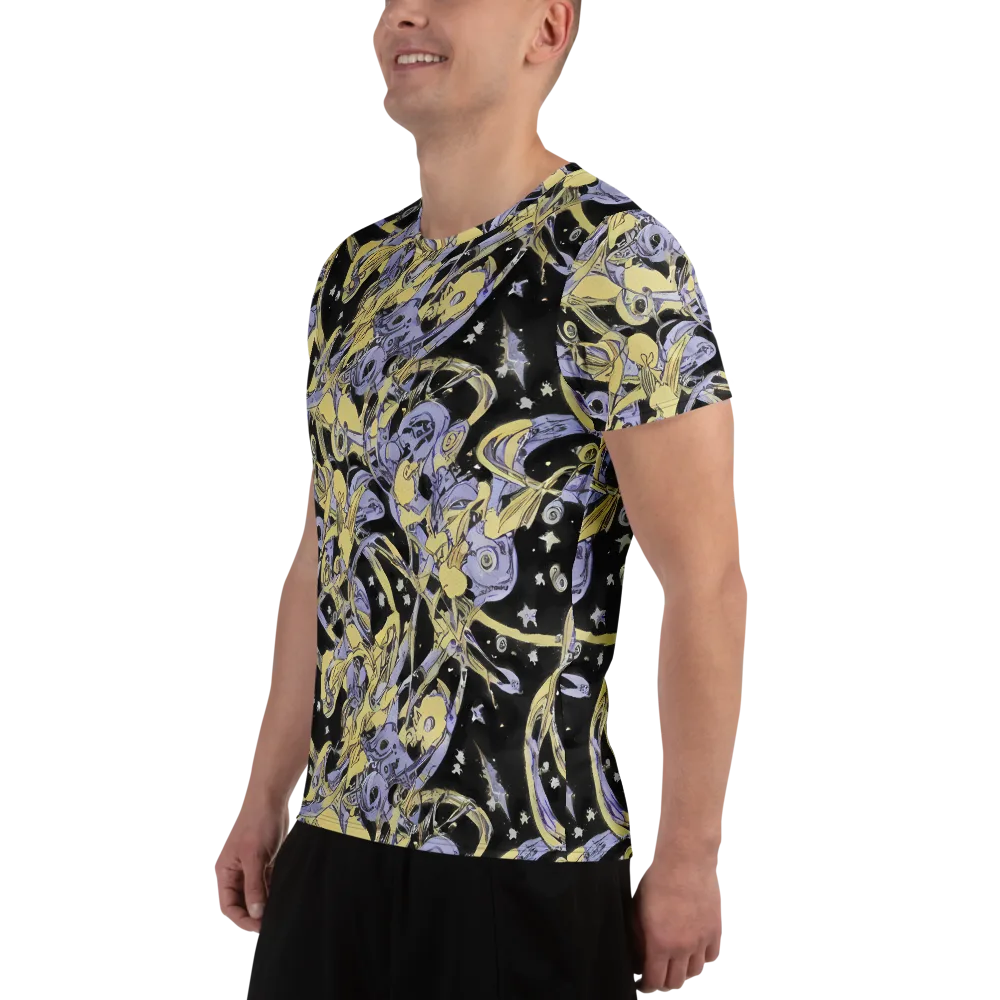 Lunar Mechanica on Men's Athletic T-Shirt — Left