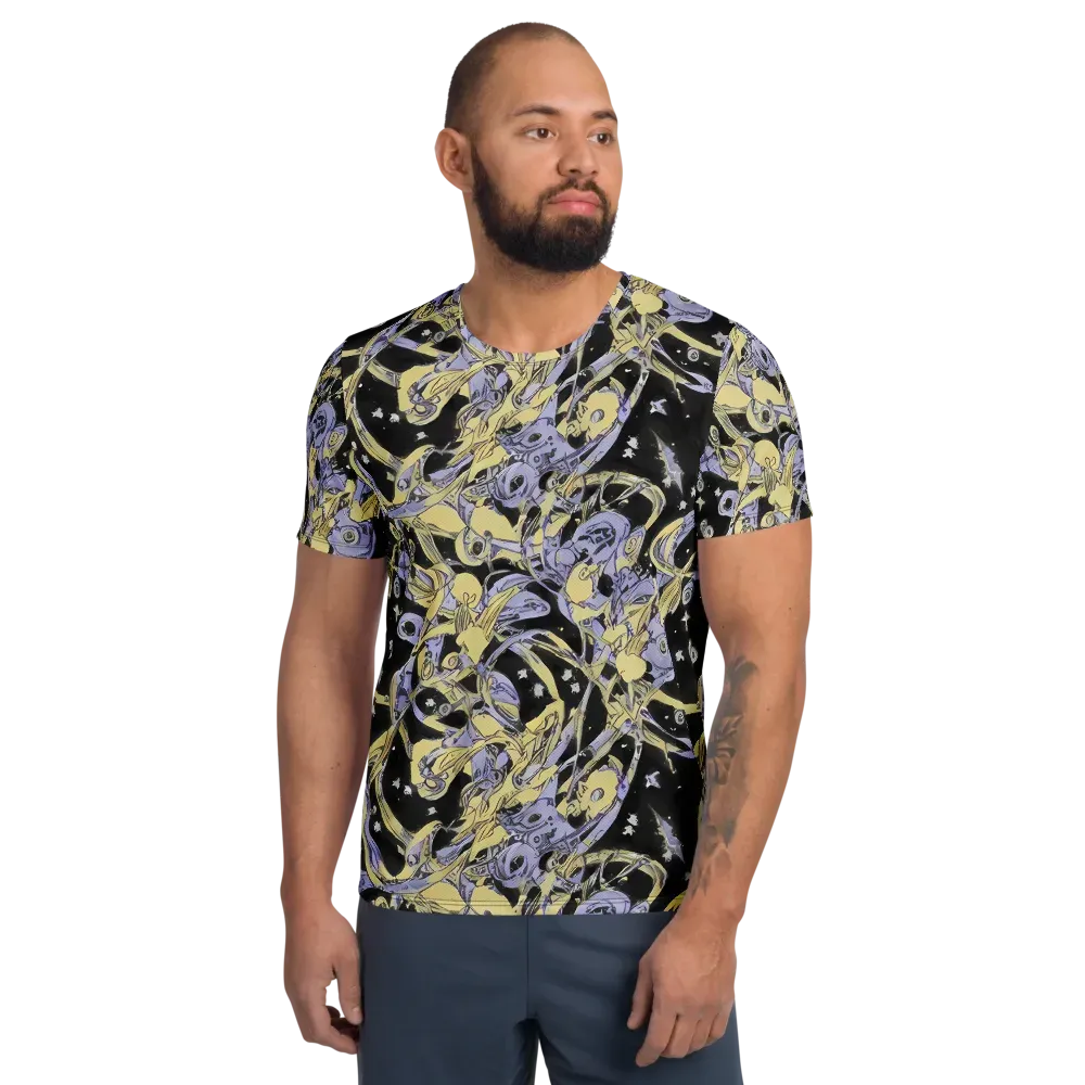 Lunar Mechanica on Men's Athletic T-Shirt — Front