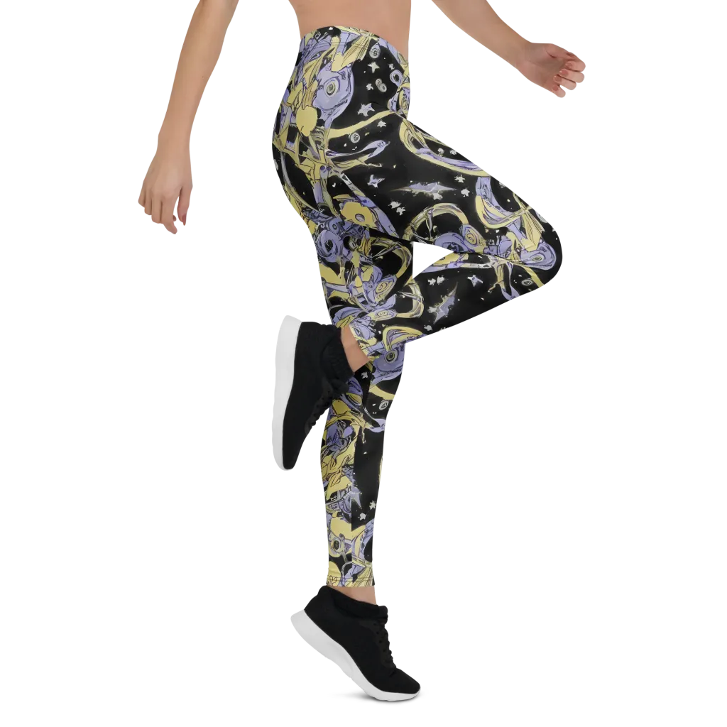 Lunar Mechanica on Leggings — Right