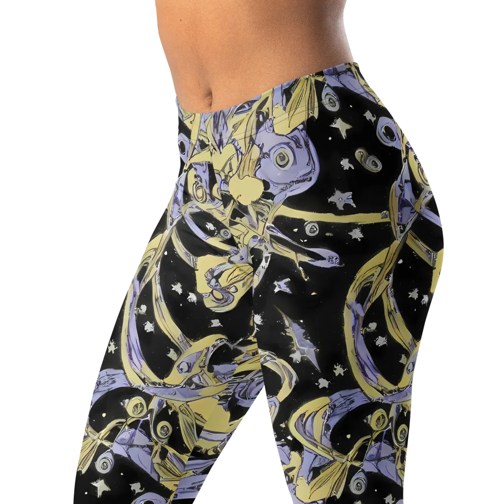 Lunar Mechanica on Leggings — Left Front