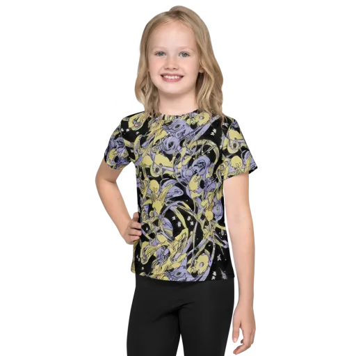 Lunar Mechanica on a Kids Crew Neck T-Shirt