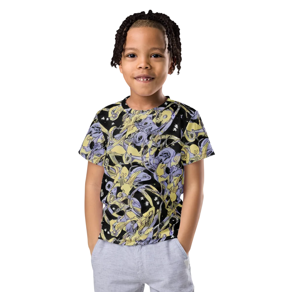 Lunar Mechanica on Kids Crew Neck T-Shirt — Front