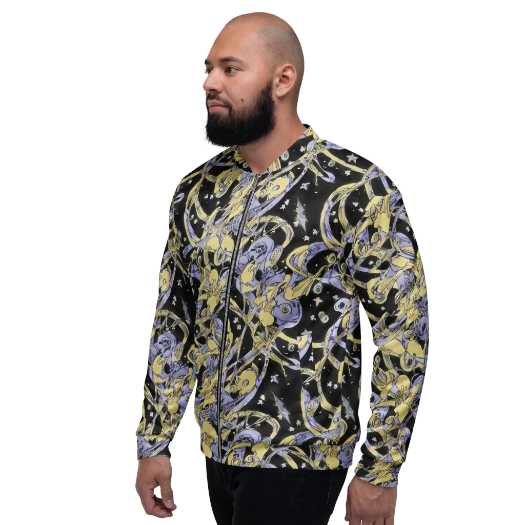 Lunar Mechanica on Bomber Jacket — Left