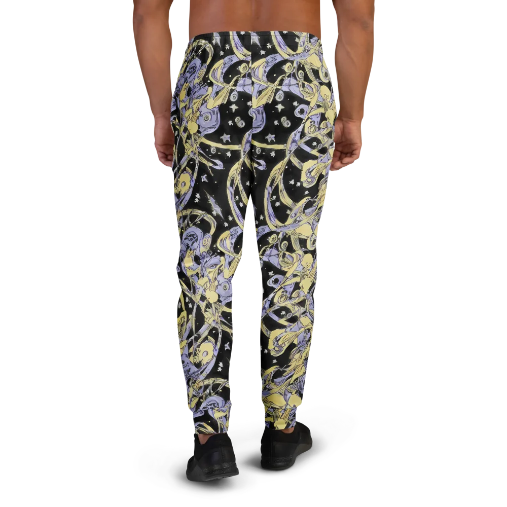 Lunar Mechanica on Men's Joggers — Back