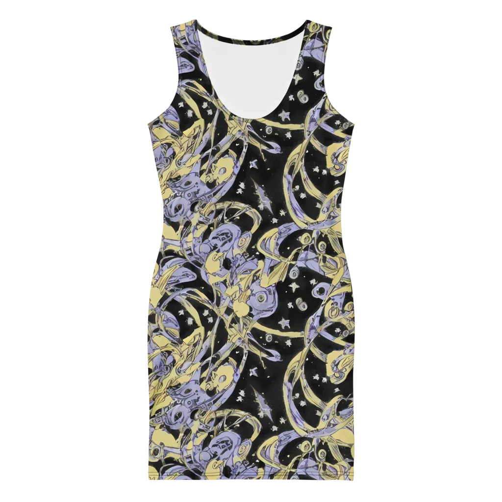 Lunar Mechanica on Bodycon Dress — Front