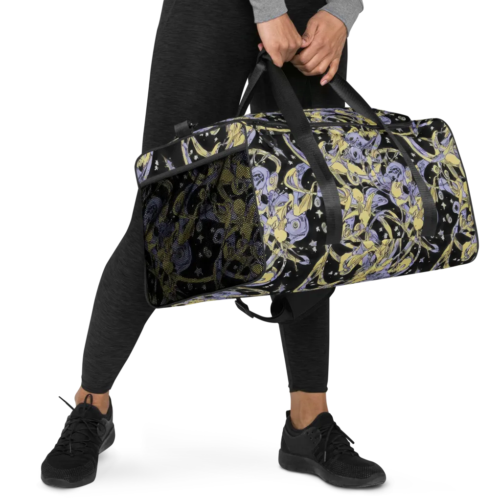 Lunar Mechanica on Duffle Bag — Right Front