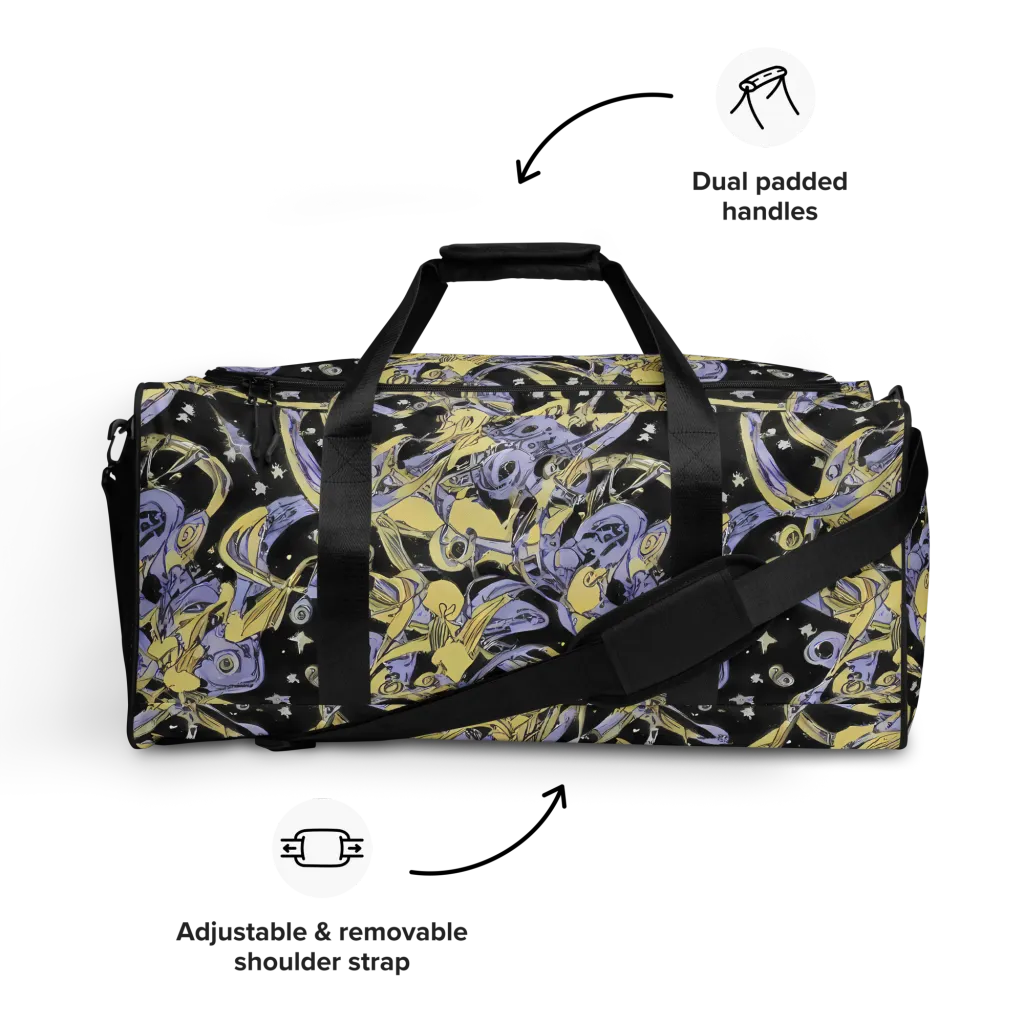 Lunar Mechanica on Duffle Bag — Front